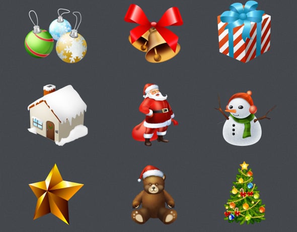 Christmas icon set