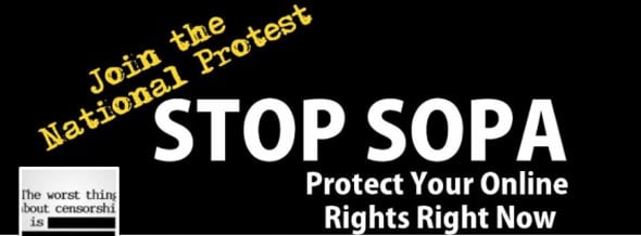 Stop SOPA Facebook timeline
