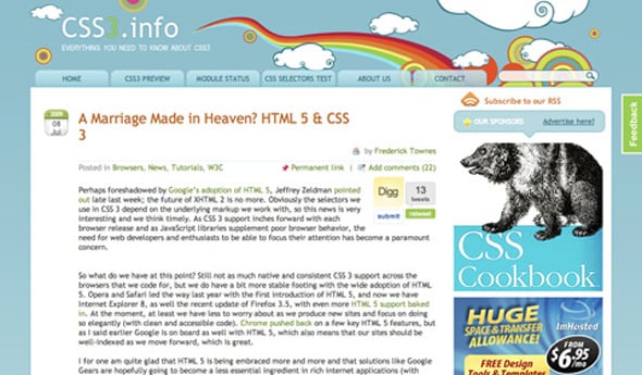 70 Must-Have CSS3 and HTML5 Tutorials and Resources