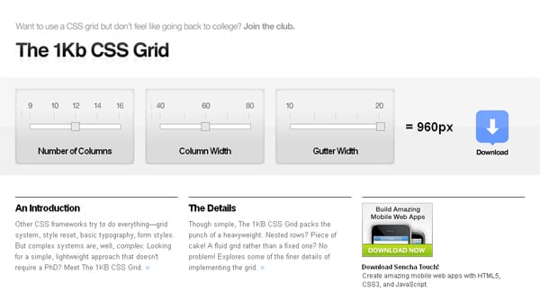 responsive layout framework