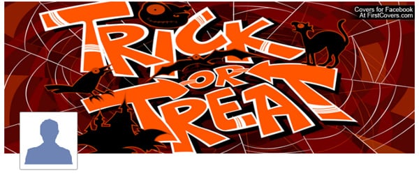 Trick or Treat Facebook Profile Cover