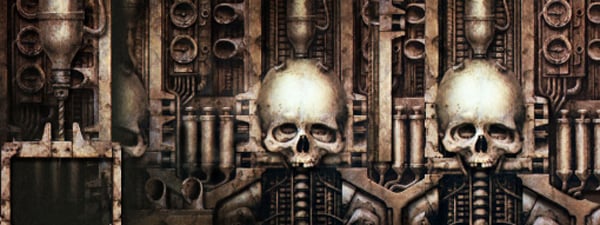 Cool Giger Skull Facebook Cover