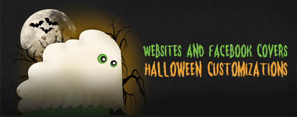 Websites and Facebook Covers Halloween Customizations