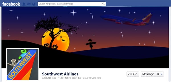 Websites and Facebook Covers Halloween Customizations