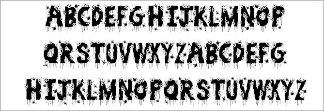 free Halloween font of 2012