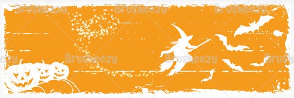 free Halloween banner template