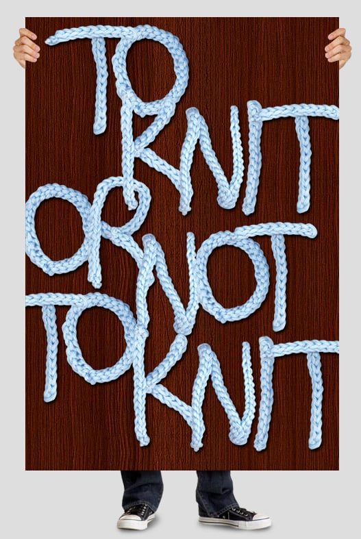 Kniting font