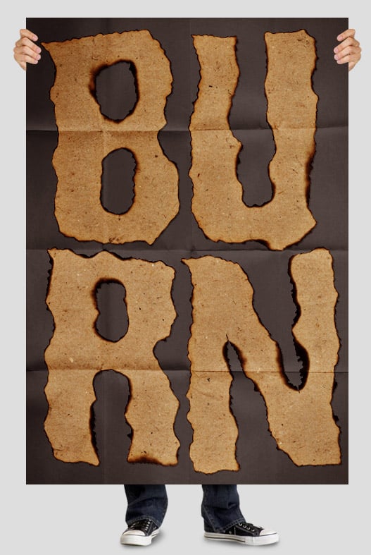 Burn Paper font