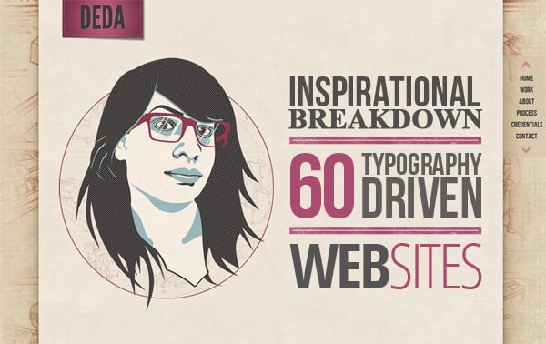 Inspirational Breakdown: 60 Typography-Driven Websites