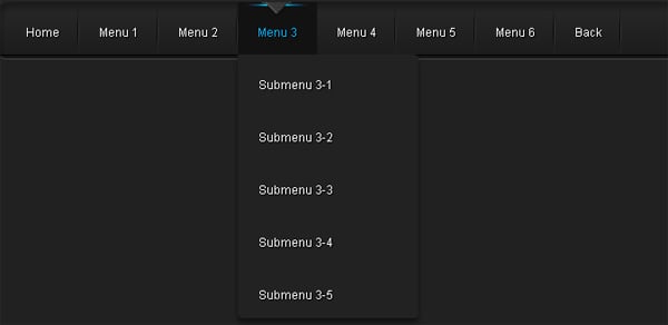 Pure CSS3 LavaLamp Menu