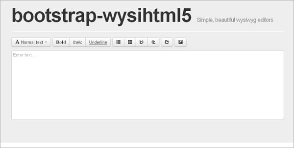 Bootstrap WYSIHTML5