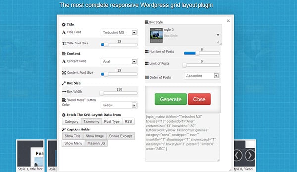 Responsive WordPress Grid Layout