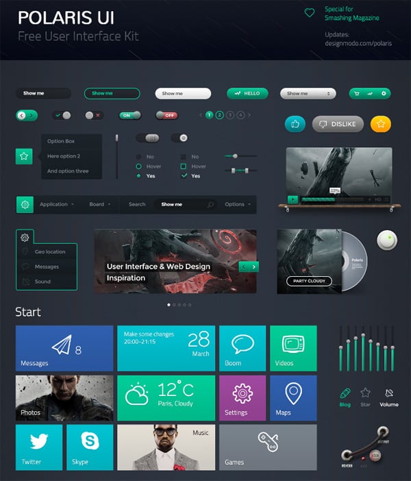 Download UI kit PSD