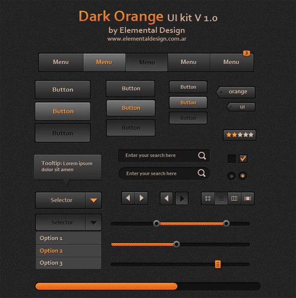 Download free user interface kit PSD