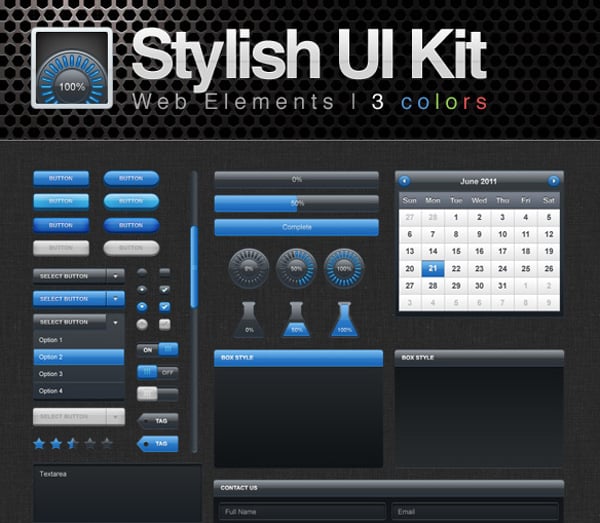 31 Free Web UI Kits – Choose Your Best Interface Design Tool