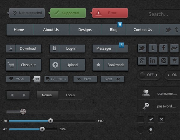 31 Free Web UI Kits – Choose Your Best Interface Design Tool