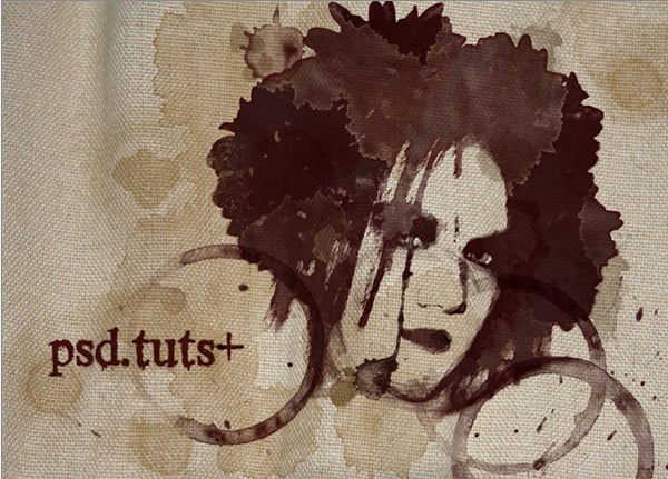 How to Create a Grunge Style Illustration with Stains