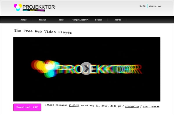 html5 video player source code