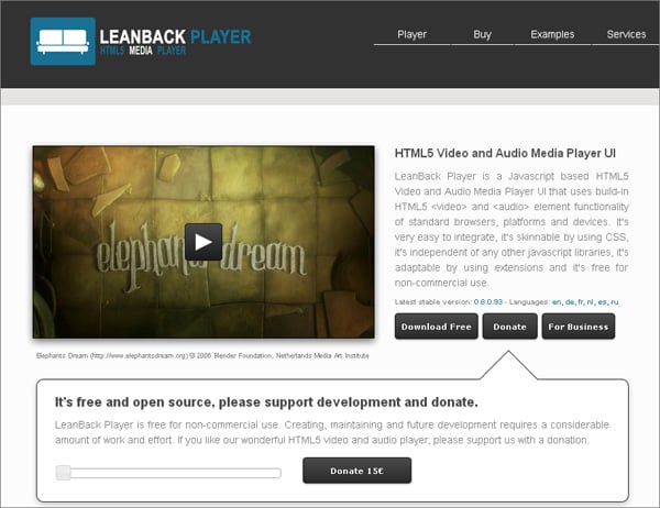 open source html5 video player download