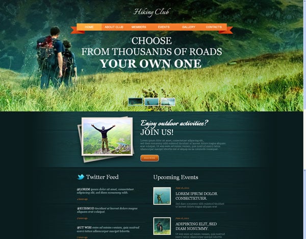 Website Template with jQuery Slider