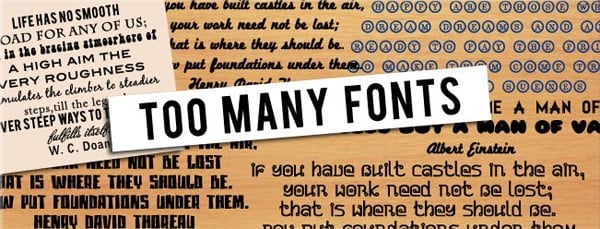 How Many Fonts Does a Designer Really Need?