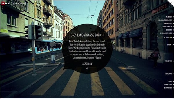 Websites with Parallax Scrolling Effect