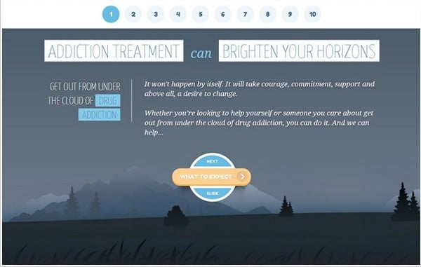 Websites with Parallax Scrolling Effect