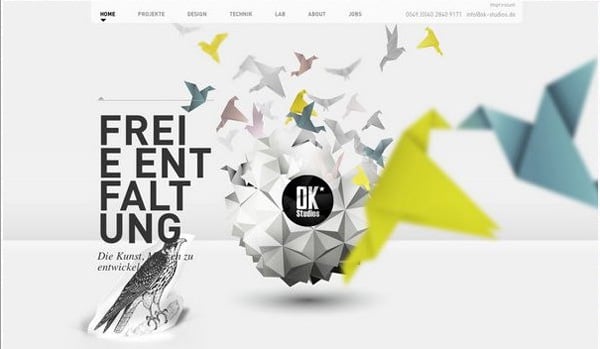 Websites with Parallax Scrolling Effect