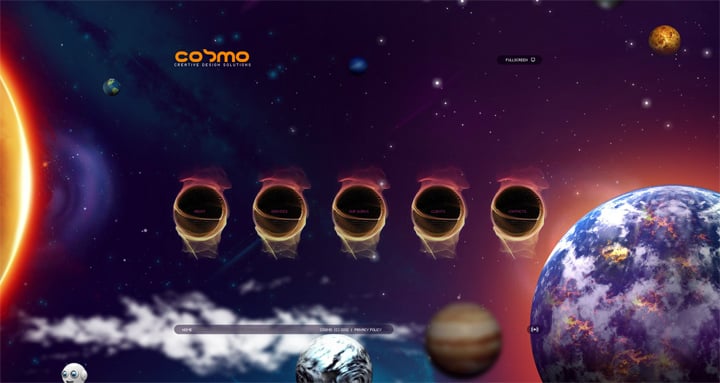 Website with Parallax Scrolling Effect