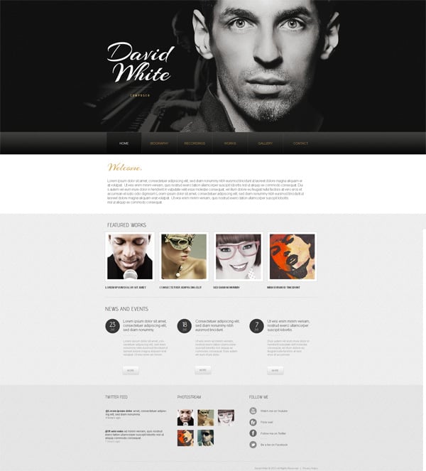 Black and White Website Templates Why Are They So Cool?