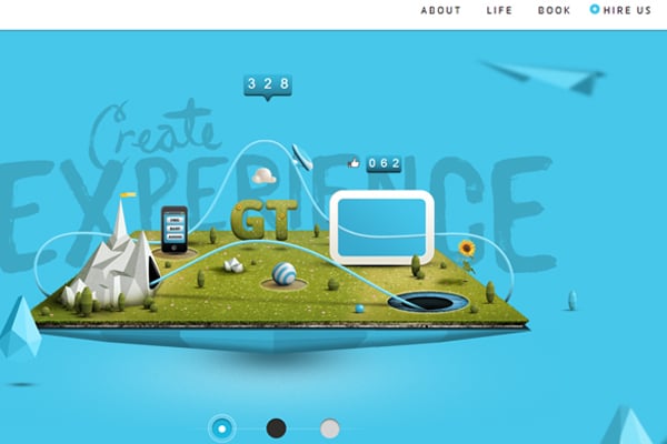 25 Inspirational Blue Web Designs