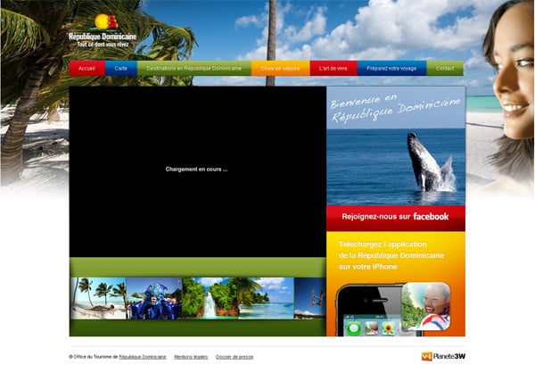 Travel website designs - RepublicaDominicana