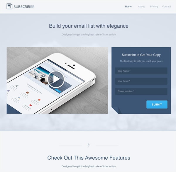 Landing Page Design