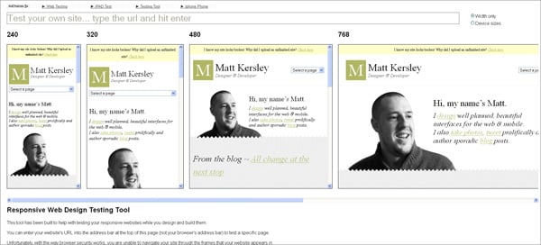 Responsive Design Testing Tools To Check Screen Resolutions