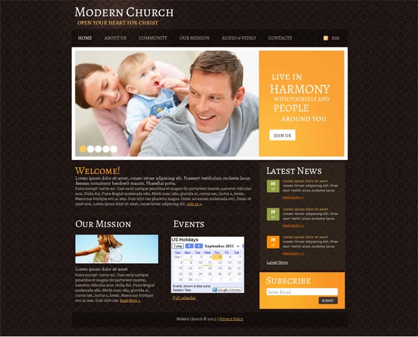 How to Build a Church Website from a Religious Website Template