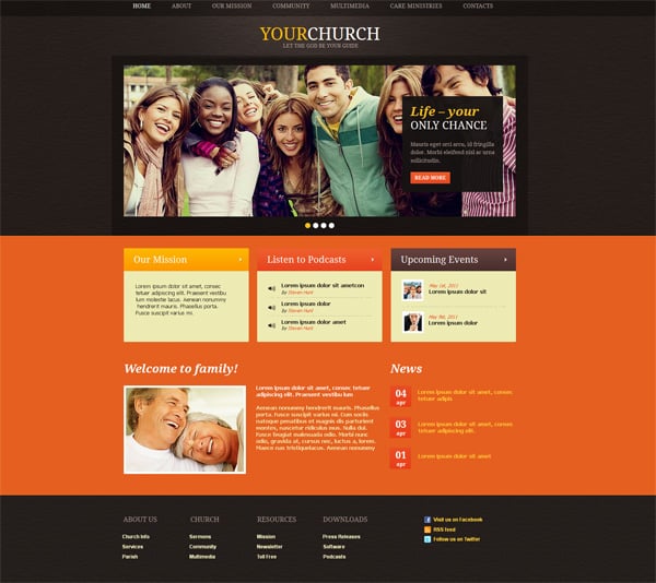 How to Build a Church Website from a Religious Website Template