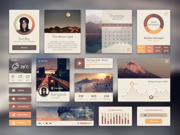 Free Flat UI Kit