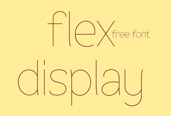 30 Free Thin and Light Fonts for Flat Web Designs