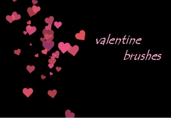 Valentine's Day Photoshop Resources: Free Brushes
