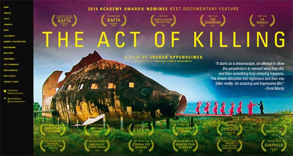 Documentary Movie Websites: The Act of Killing