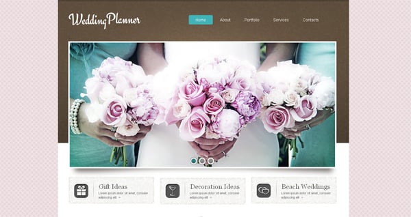 MotoCMS Wedding website template