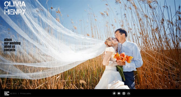 MotoCMS Wedding website template