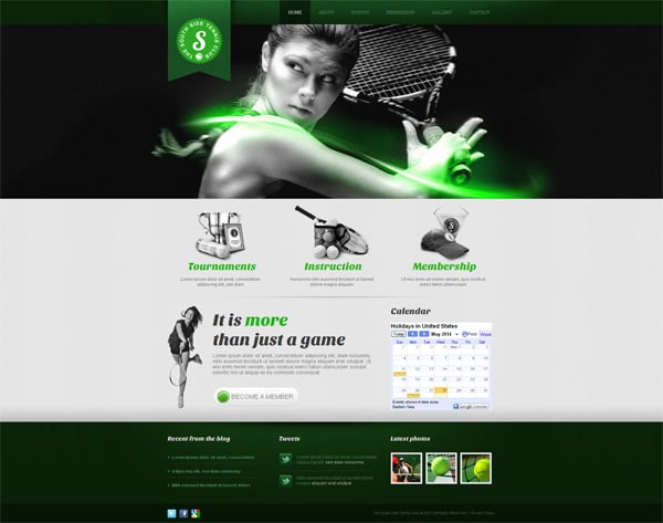 Sports Website Templates Serving Your Needs Online