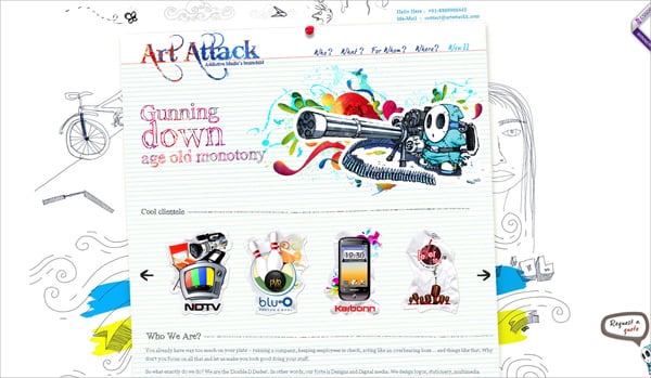 Doodle Art in Web Design – How it Can Be Applied