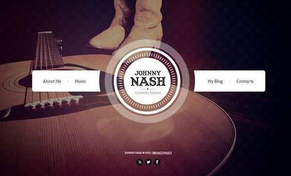 Retro-Style Template for Musician