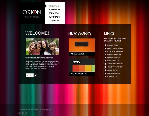 Pop Art Style Elements in Website Designs