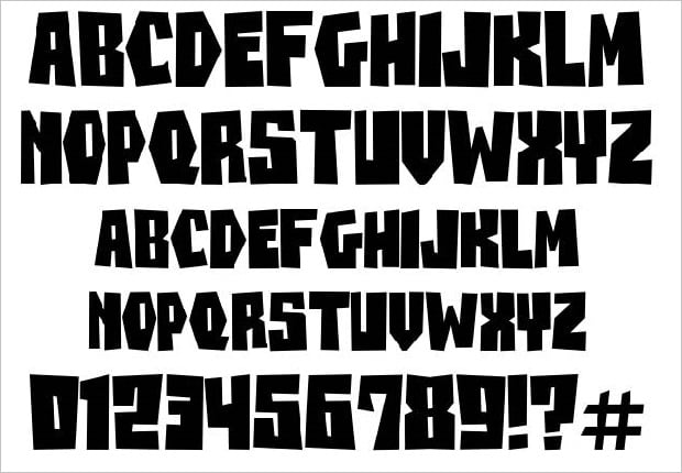 Free Rock Band Fonts - beanesdrock