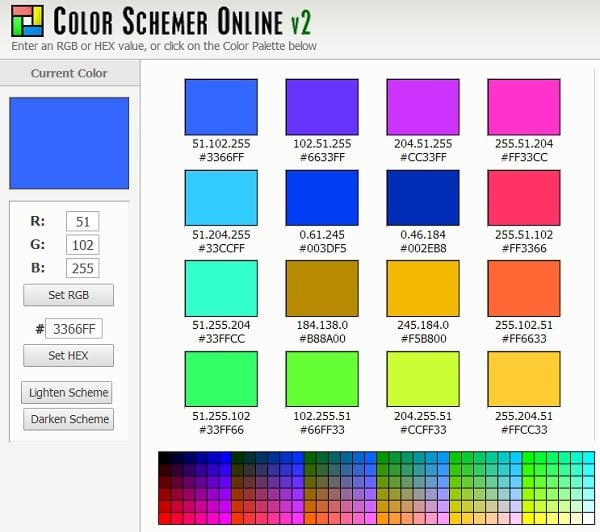 Color Schemer Color Palette Generator