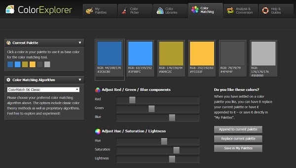 Color Explorer Color Palette Generator