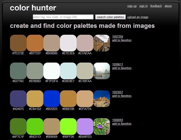 ColorHunter Color Palette Generator